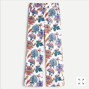 J. Crew Kickout crop pant in paisley floral